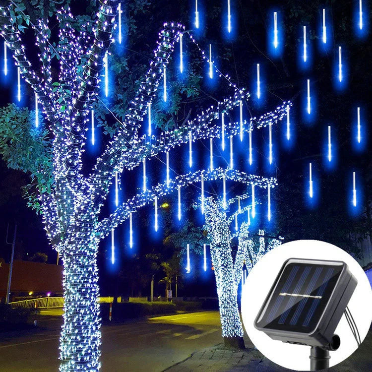 SolarGlow Meteor Shower LED Tube String - 30cm