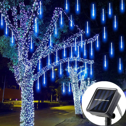 SolarGlow Meteor Shower LED Tube String - 50cm