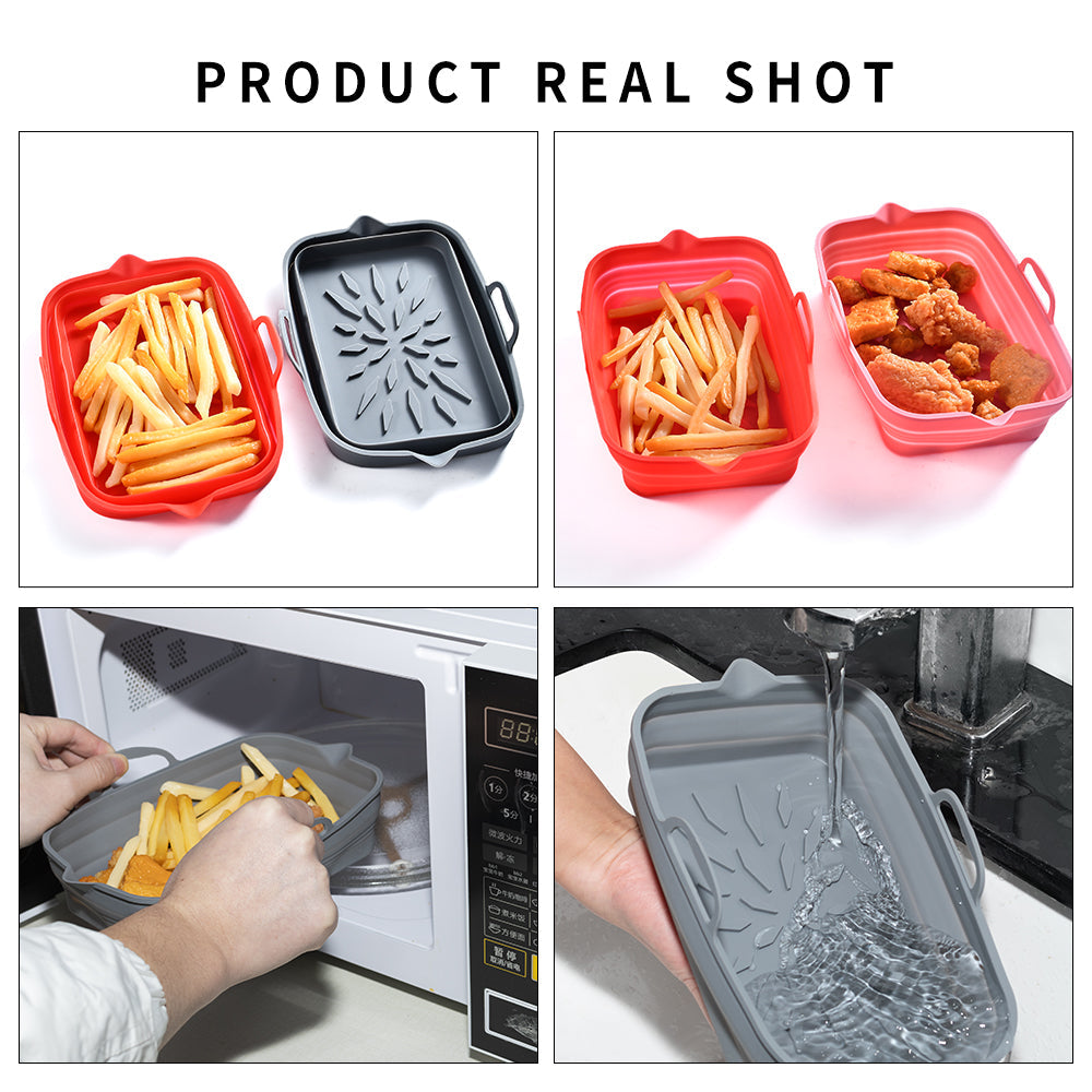 Rectangular Foldable Silicone Tray