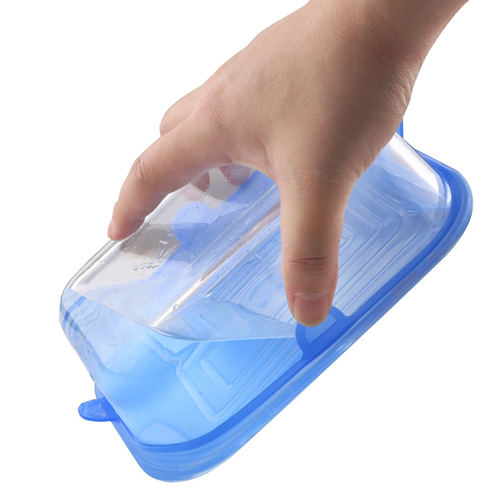 6 Pack Square Stretchable Silicone Lids