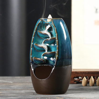 Ceramic Incense Waterfall Burner