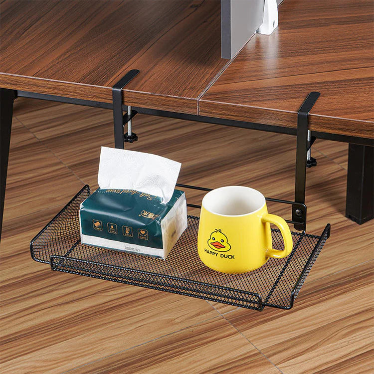 Clamp-on Under Desk Storage Basket