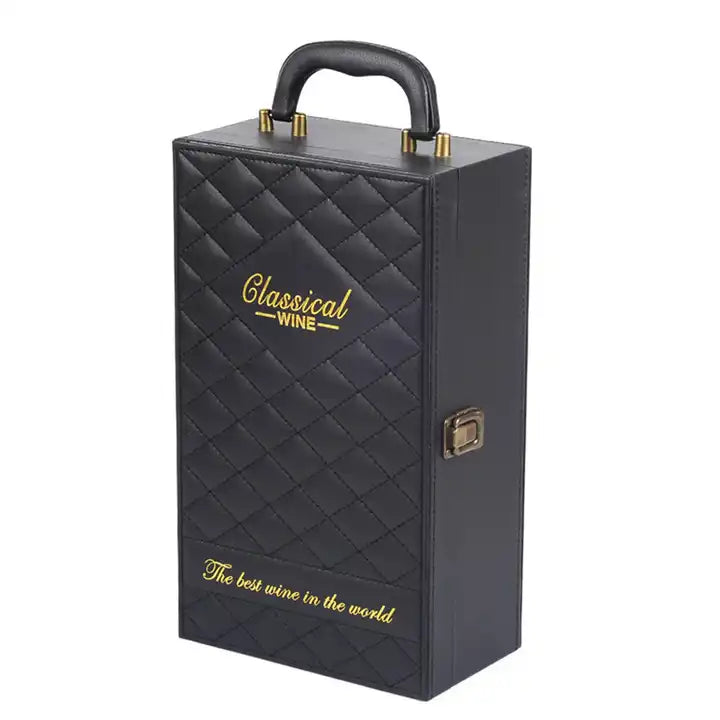 Luxury Pu Leather Wine Gift Box with 4 Accessories