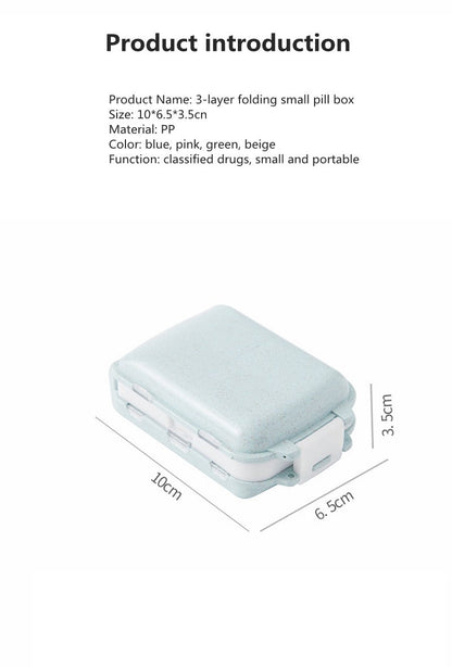 Three-layer Travel Pill Case