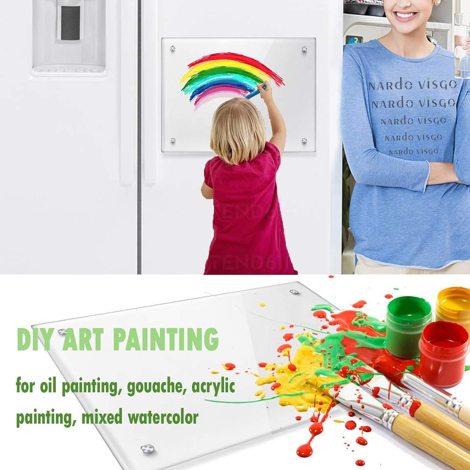 Magnetic Acrylic Note Board for Refrigerator