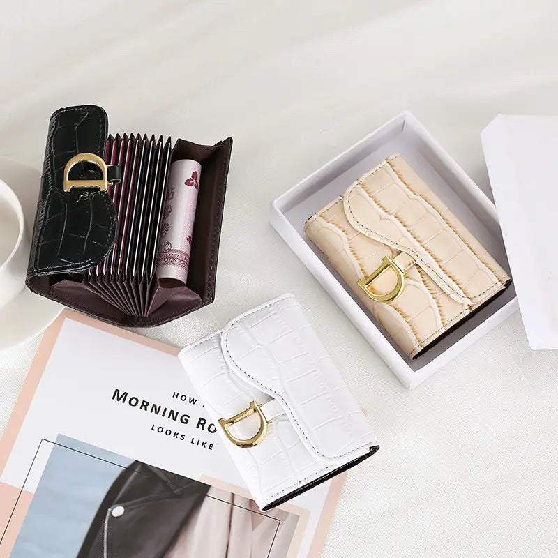 PU Croc Leather Style Women's Multi Card Wallet