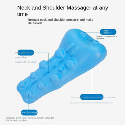 Neck and Shoulder Relaxer with Upper Back Massage Point