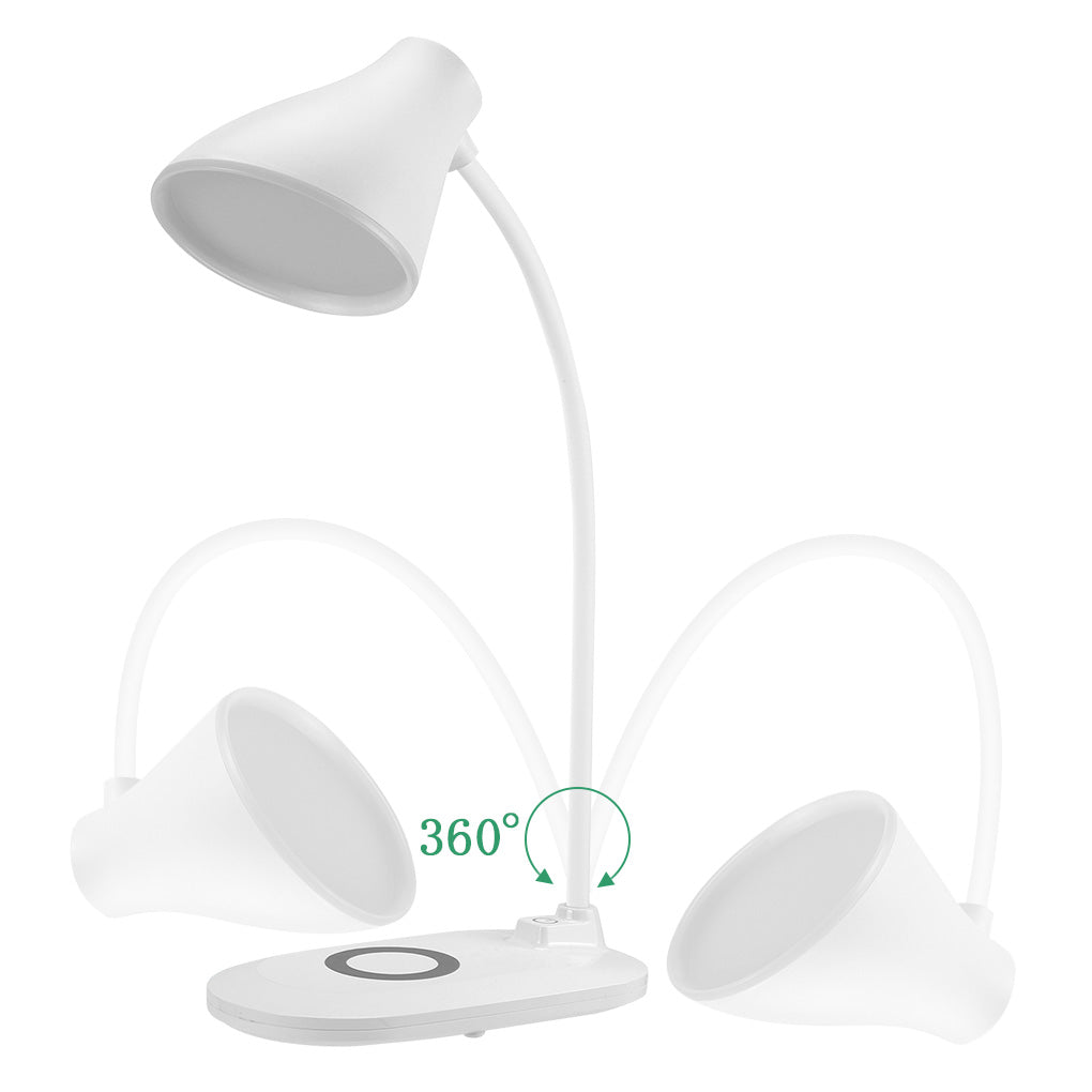 360 Rotation  Desk Light with Wireless Charger
