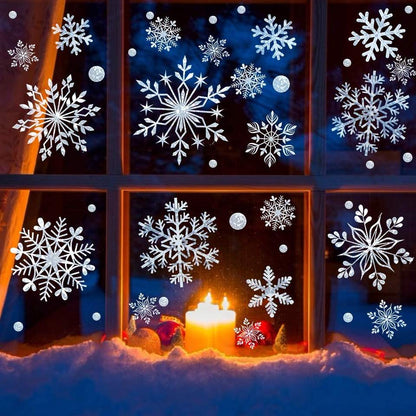 27 Pack -Snowflake Window Stickers