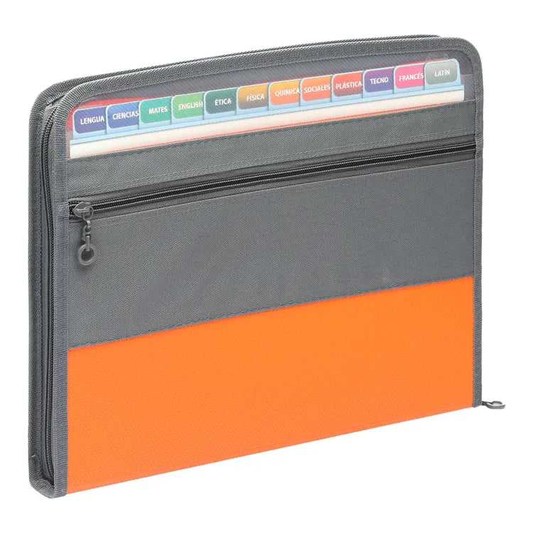 A4 Expandable Book Document Folder - 12 Slots