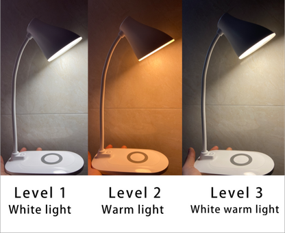 360 Rotation  Desk Light with Wireless Charger