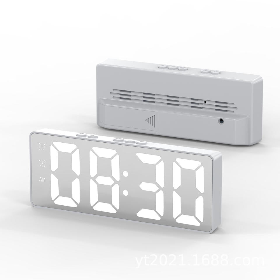 Modern Minimalist LED Clock Mirror