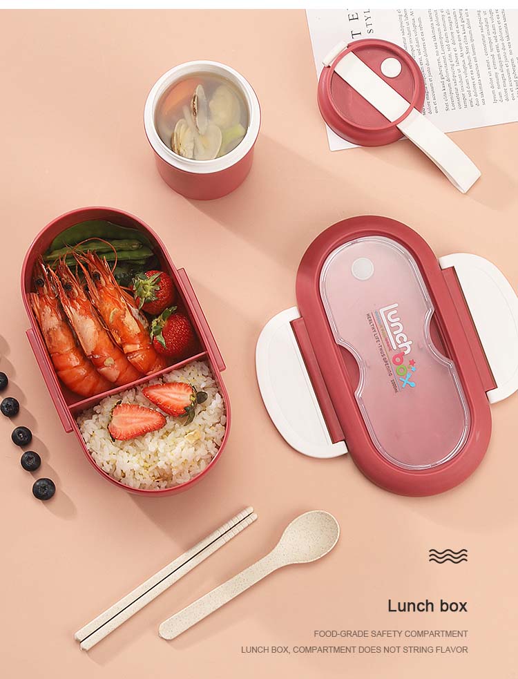 Lunch Boxes Set with Soup Cup