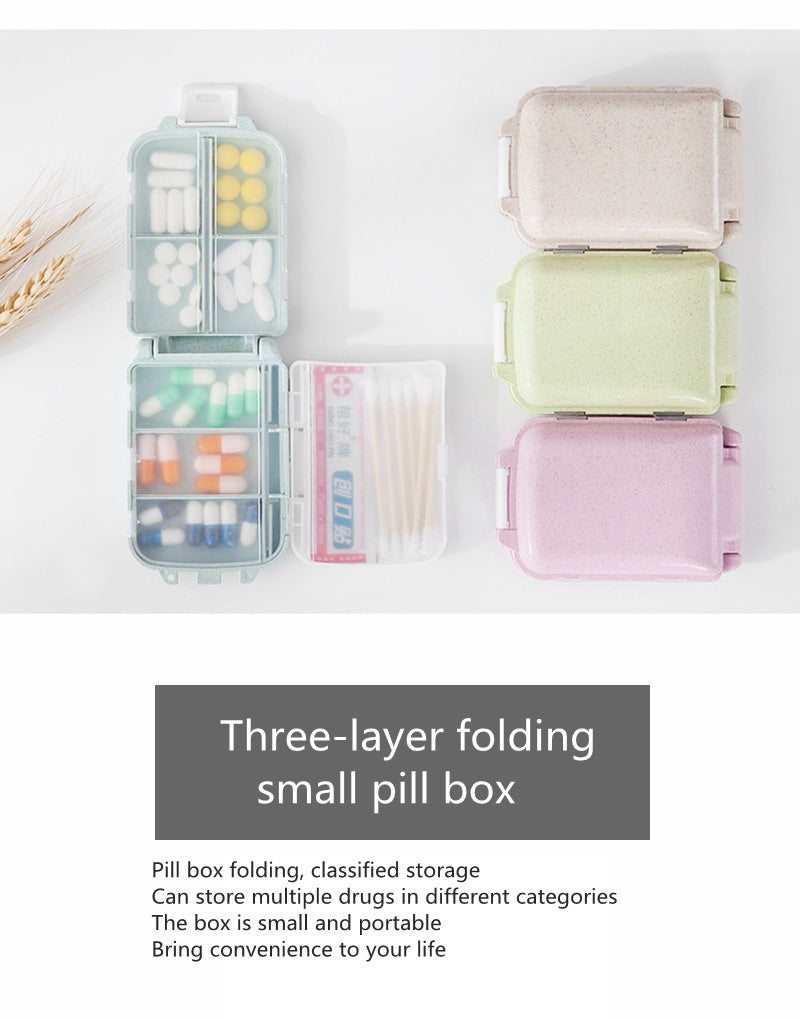 Three-layer Travel Pill Case