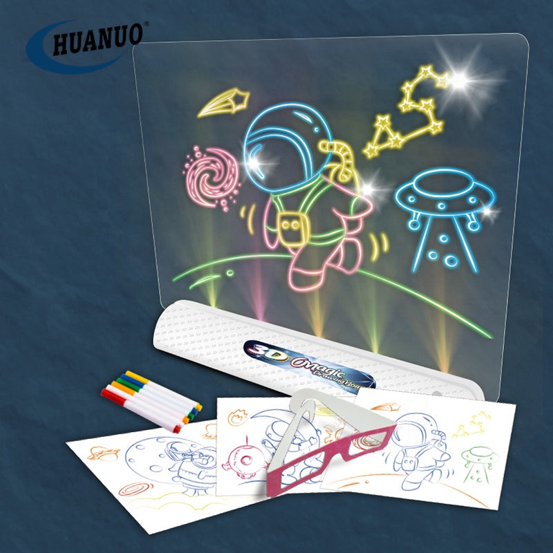 3D Magic Drawing Board (With 3D Glasses)