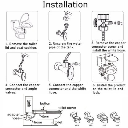 Bathroom Bidet Toilet Seat Attachment