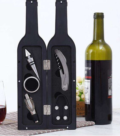 Wine Bottle Shaped Accessory Kit - 5pc