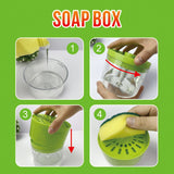 Round Liquid Press Sponge Soap Dispenser