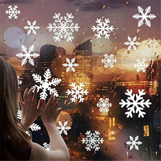 27 Pack -Snowflake Window Stickers