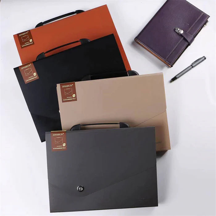 13-Pocket Expanding Organizer File Folder with Handle