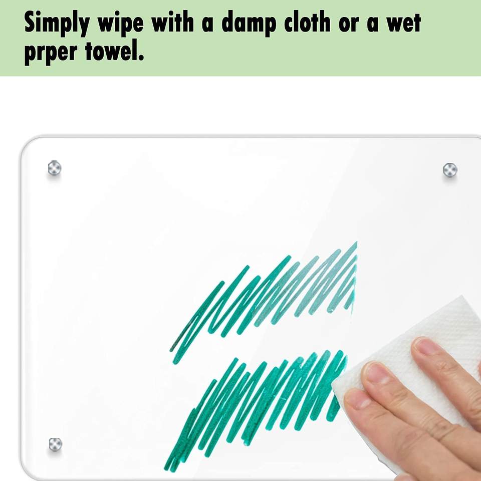 Magnetic Acrylic Note Board for Refrigerator