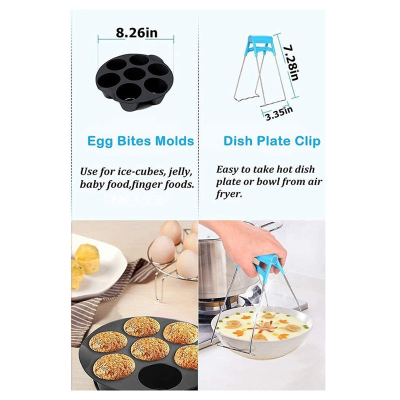 127 Piece Universal Air Fryer Accessories Set