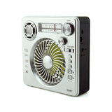 Rechargeble Retro Radio With Fan & Flashlight