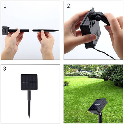 10m Solar Outdoor String Lights