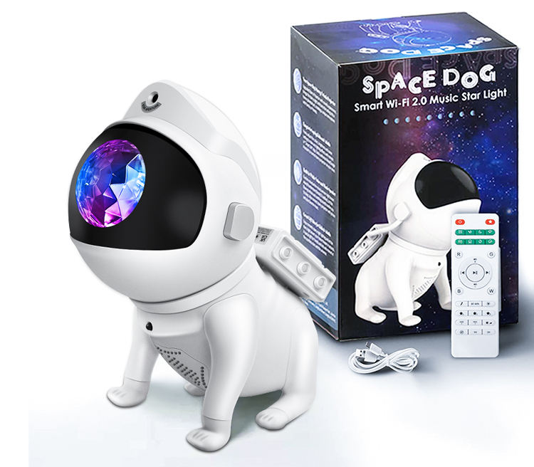 Space Dog Night Projector with Bluetooth Music