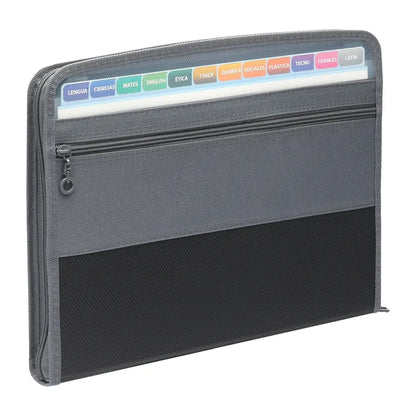 A4 Expandable Book Document Folder - 12 Slots