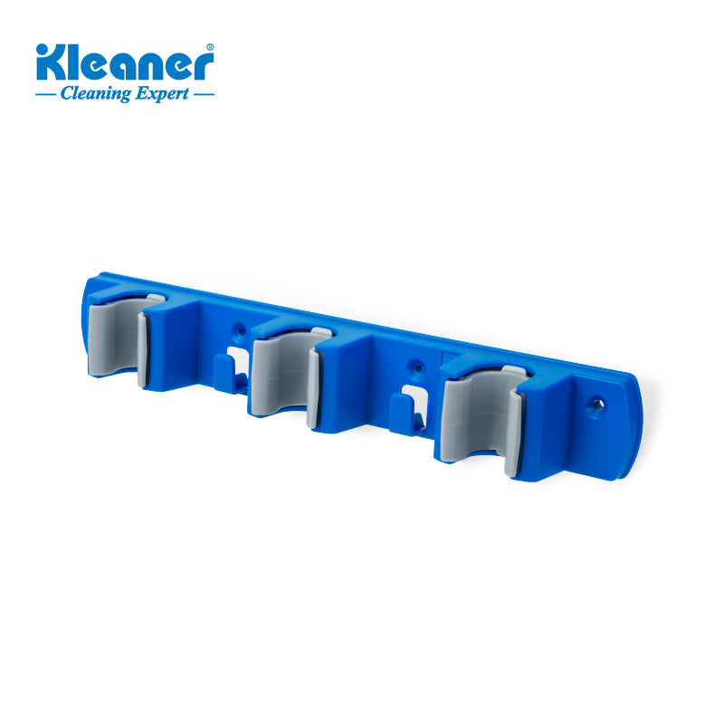 Kleaner Wall Mounted Mop Organizer And Broom Holder With Hook