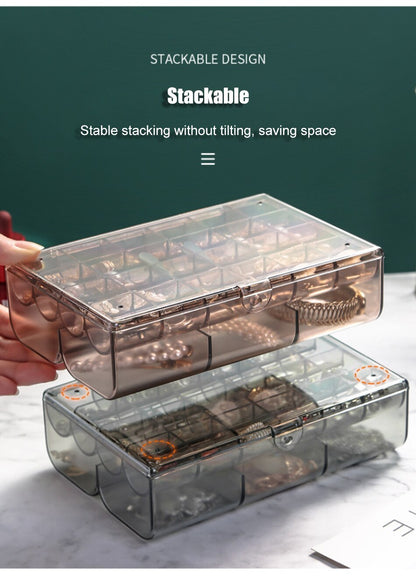Double Layer Portable Jewellery Storage Box