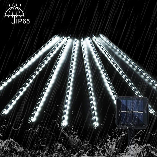 SolarGlow Meteor Shower LED Tube String - 30cm