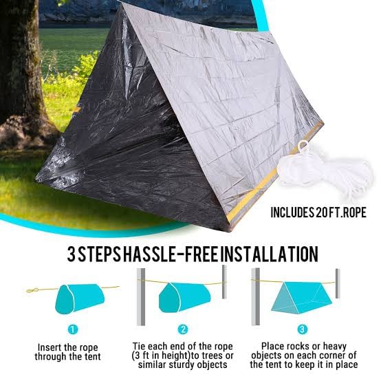 2 Person Pocket Tent -  Emergency Shelter