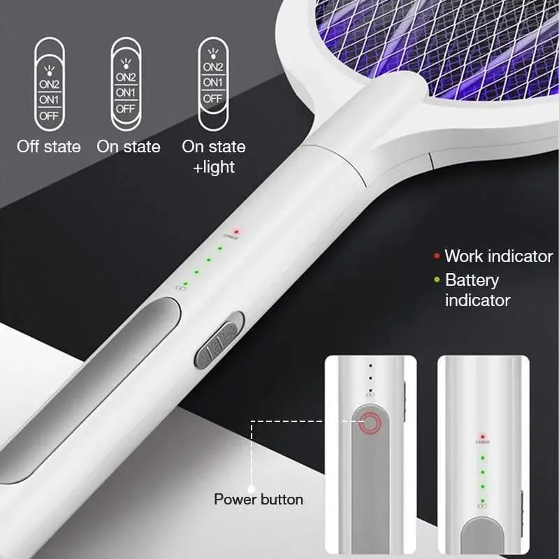 Dual Use USB Operated Rechargeable Electric Fly Zapper