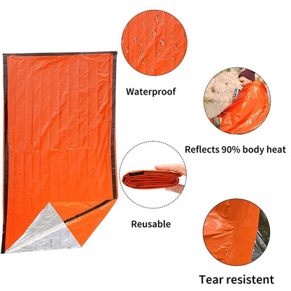 Portable Emergency Sleeping Bag With Whistle