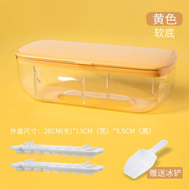 Ice Cube Storage Box with 2 Ice Trays