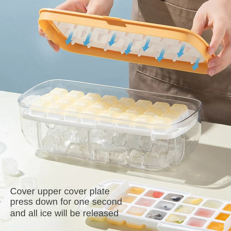 Ice Cube Storage Box with 2 Ice Trays