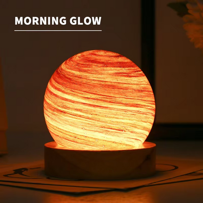 Celestial Glow 3D Glass Lamp