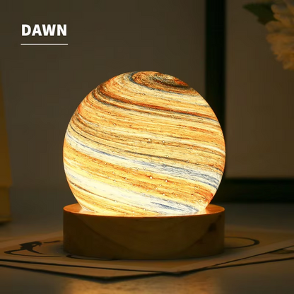 Celestial Glow 3D Glass Lamp