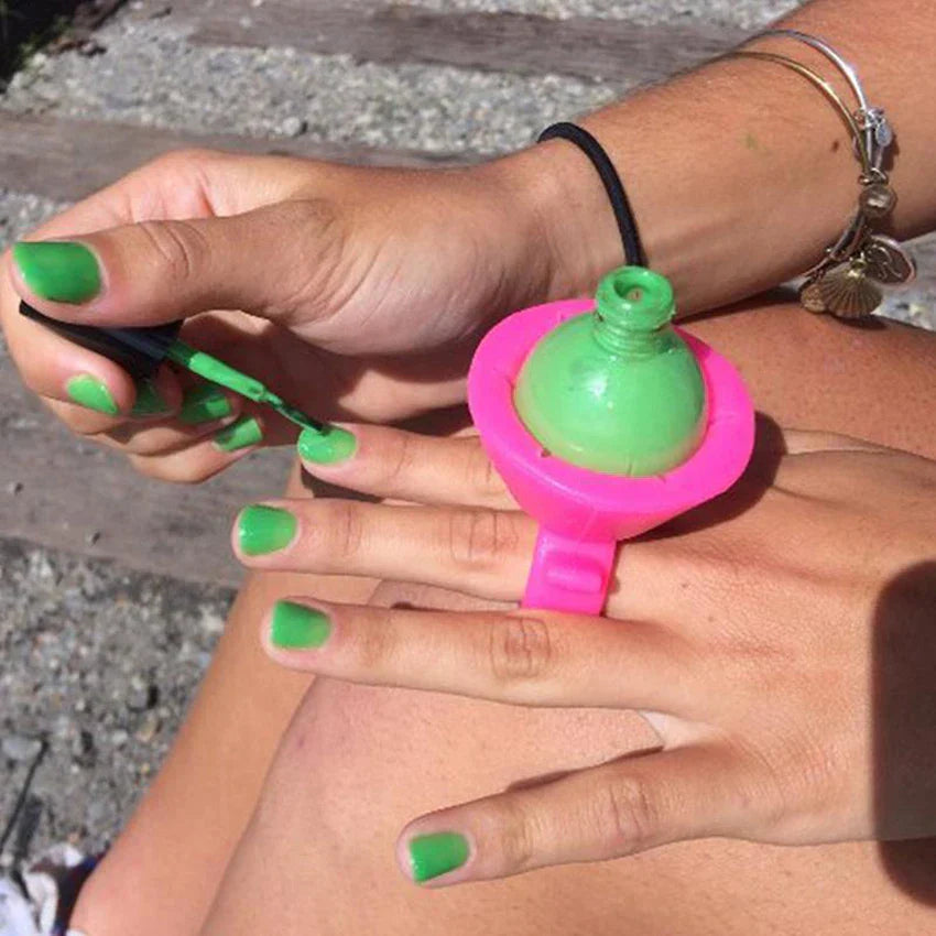 Wearable Nail Polish Bottle Holder Ring