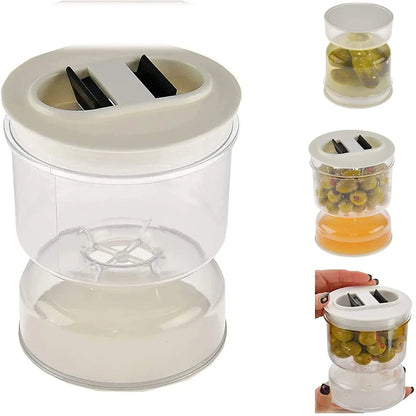 Hourglas Juice Separator Pickle And Olives Jar