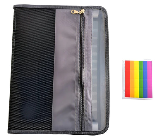 A4 Expandable Book Document Folder - 12 Slots