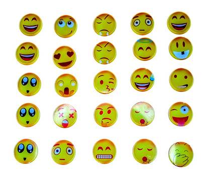 25 pc Emoji fridge Magnets