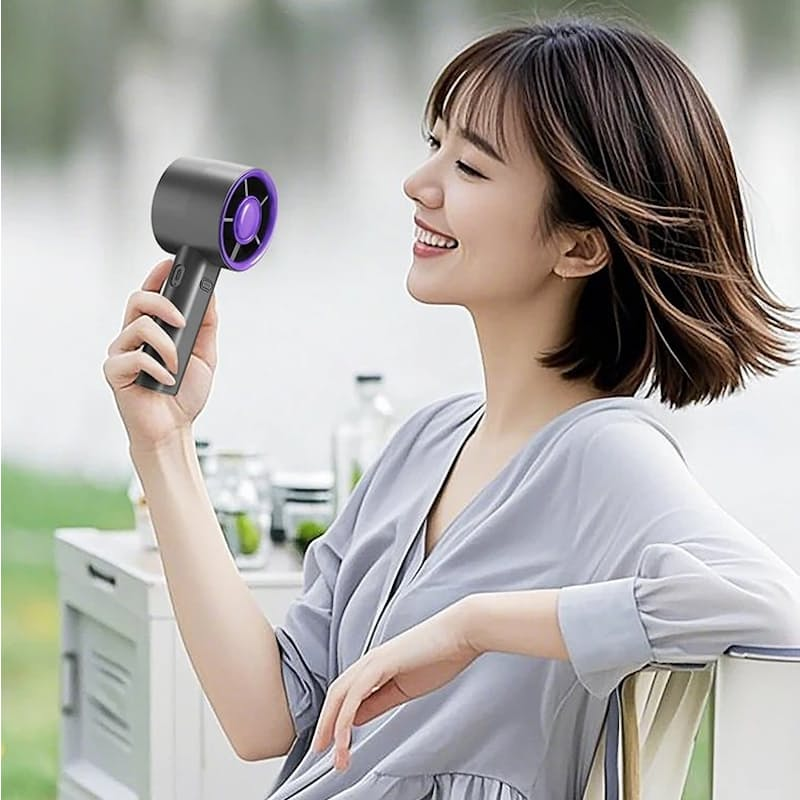 3-Speed Handheld Fan with Phone Holder