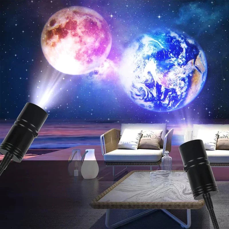 Moon Earth LED Lamp Projector