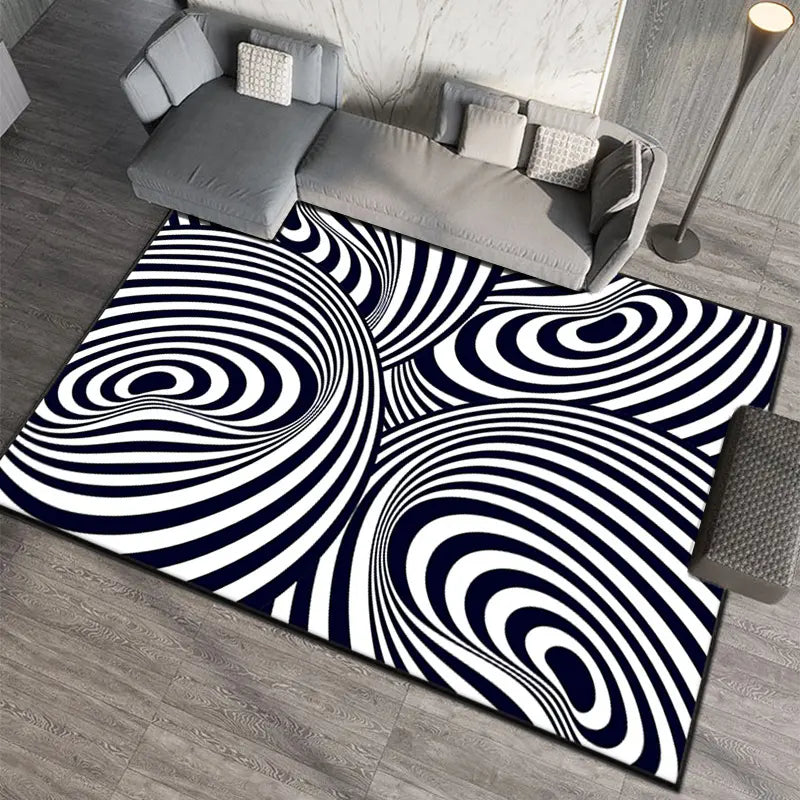 3D Optical Illusion Geometric Rug  230x160cm