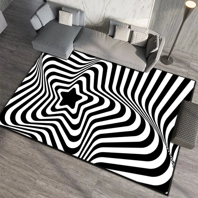 3D Optical Illusion Geometric Mat 60x90cm