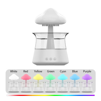 Mushroom Rain Cloud Air Humidifier - 7 Colour Changing Night Light