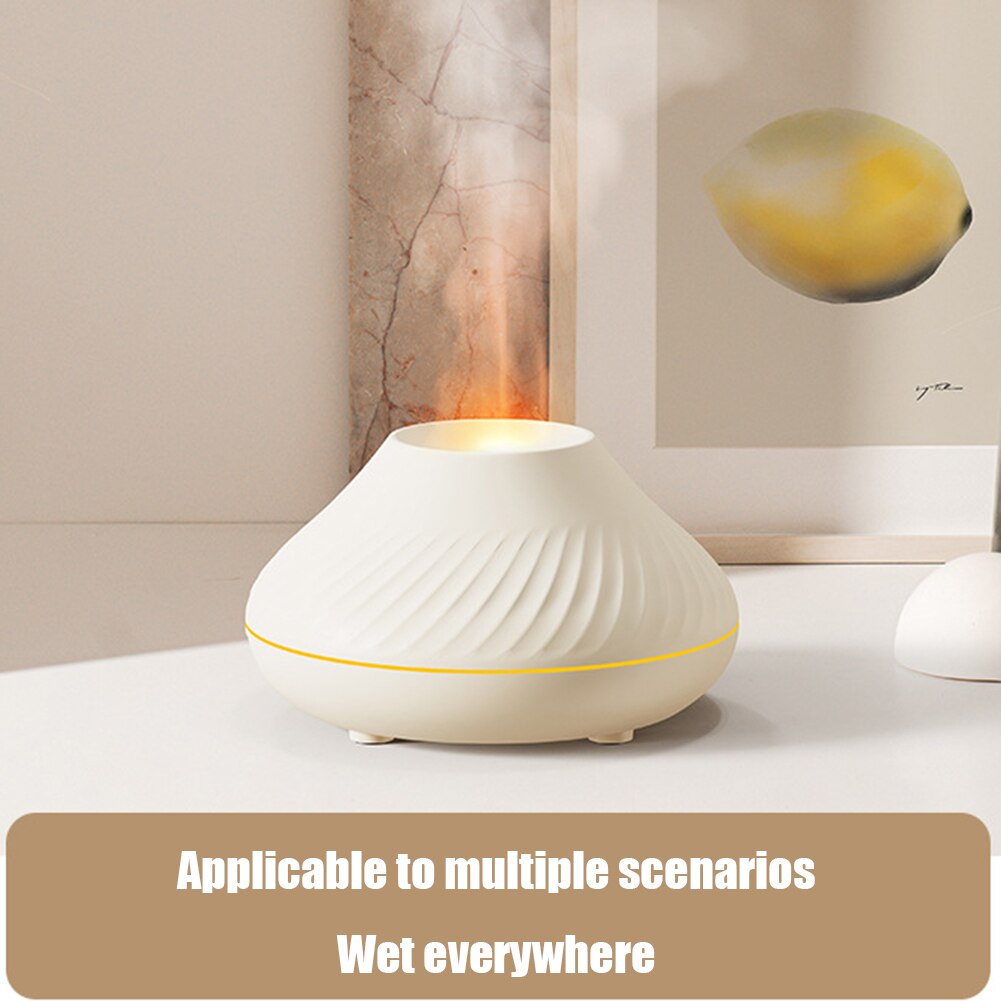 Flame Effect Air Humidifier 7 Colors Changing LED